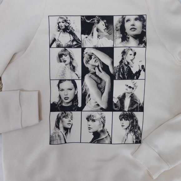 Taylor Swift The Eras Tour Beige Hoodie Size Medium NWOT - Picture 7 of 9